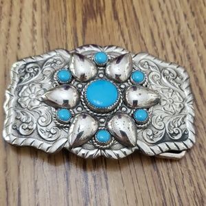 Western Turquoise Belt Buckle